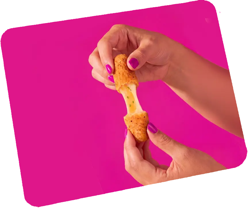 Mini Creamy Garlic Mozzarella Sticks