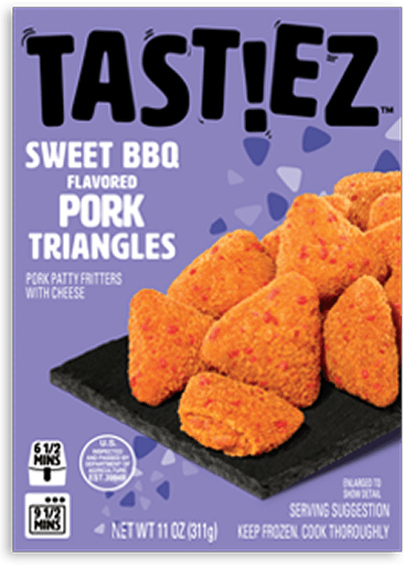 Sweet BBQ Flavored Pork Triangles